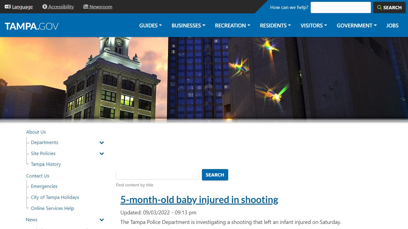 News Tampa Police | City of Tampa